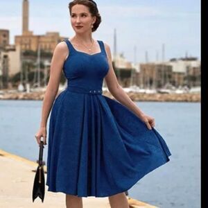 NWT Women's Miss Candyfloss Blue Vanni-Lee Dress, Size 2X